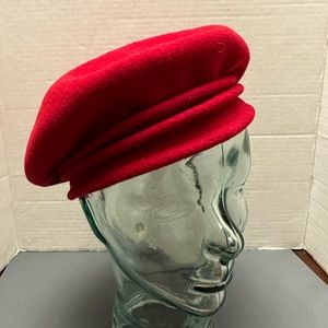 Nordstrom Red Wool Beret